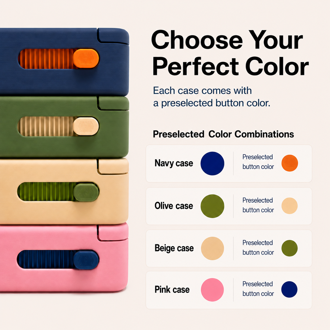 Glidra Weekly Pill Organizer bundle set — assorted colors of eco-friendly slide-lock pill cases