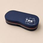 Cute Character Glasses Case — Drunken Cat character lid design