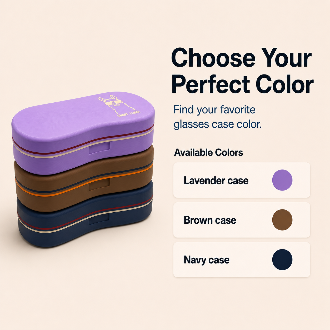 Modern Glasses Case with Character | Hard Shell Magnetic Eyeglass Holder, Eco-Friendly, Felt Lined, Funny Gift