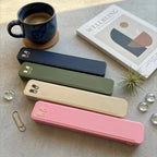 InnoLab Design Glidra 7-day pill organizer with plant-based materials and travel-safe design, featuring a sleek, eco-friendly look.