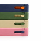 InnoLab Design Glidra 7-day pill organizer with lock, colorful, plant-based, travel-safe plastic, compact daily medication storage