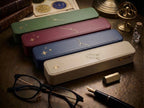 Zodiac Pencil Case lifestyle — constellation stationery organizer made from plant-based material