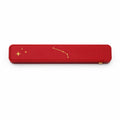 Premium Zodiac Weekly Pill Box burgundy — constellation slide-lock weekly medication organizer