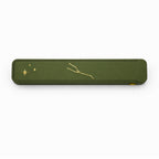 Premium Zodiac Weekly Pill Box olive green — constellation slide-lock weekly medication organizer