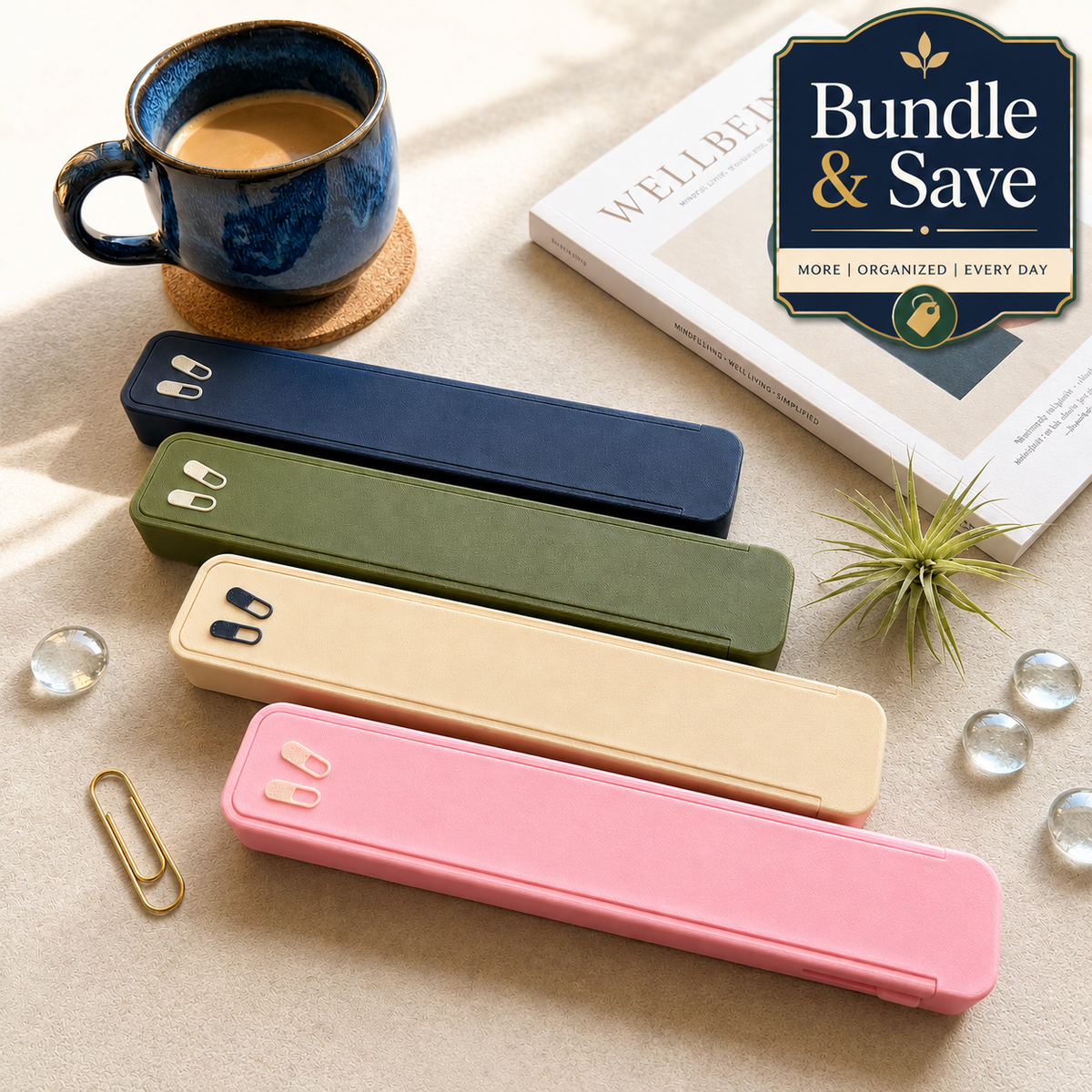 Glidra weekly pill cases shown together in the bundle collection