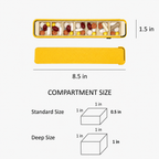 Summer Color Edition Glidra Weekly Pill Organizer lifestyle photo — compact travel-safe pill case