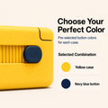 Summer Color Edition Glidra Weekly Pill Organizer detail view — slide-lock closure mechanism