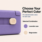 Summer Color Edition Glidra Weekly Pill Organizer color options — yellow and lavender